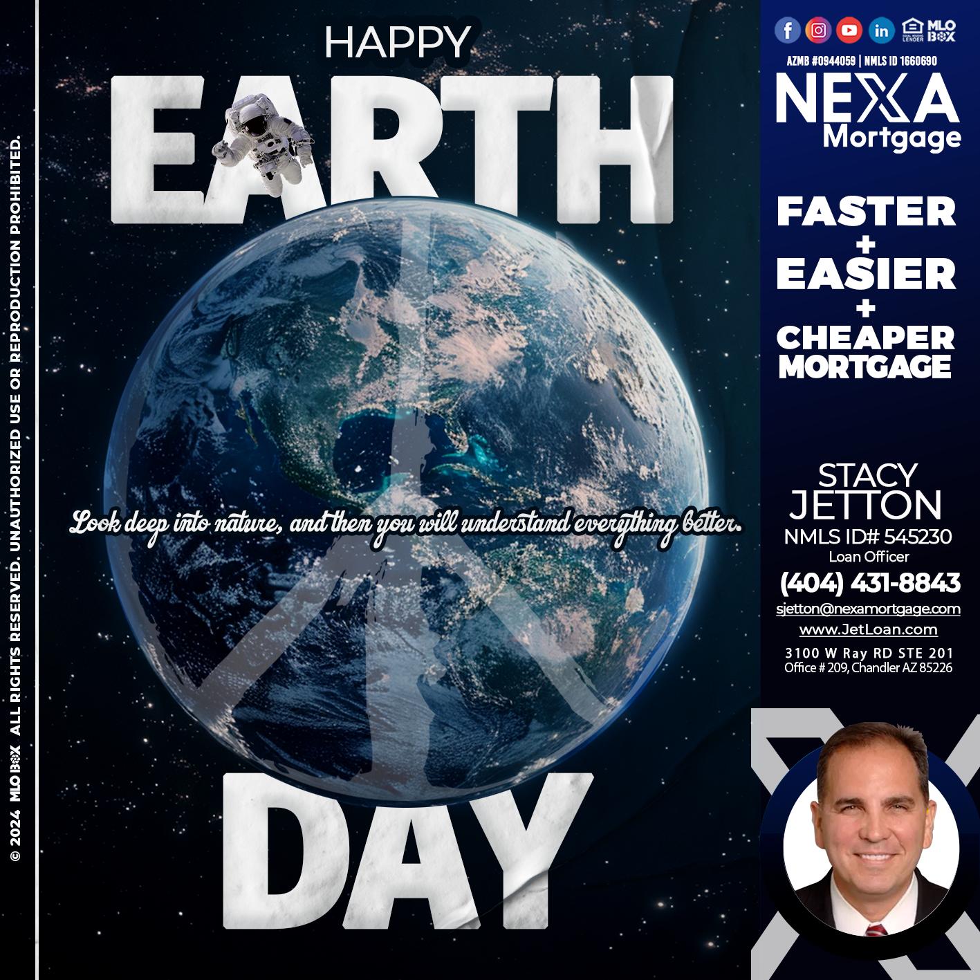 earth day - Stacy Jetton -Sr. Mortgage Broker